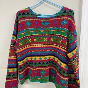 Vintage Capezio Crewneck Knit Sweater Medium